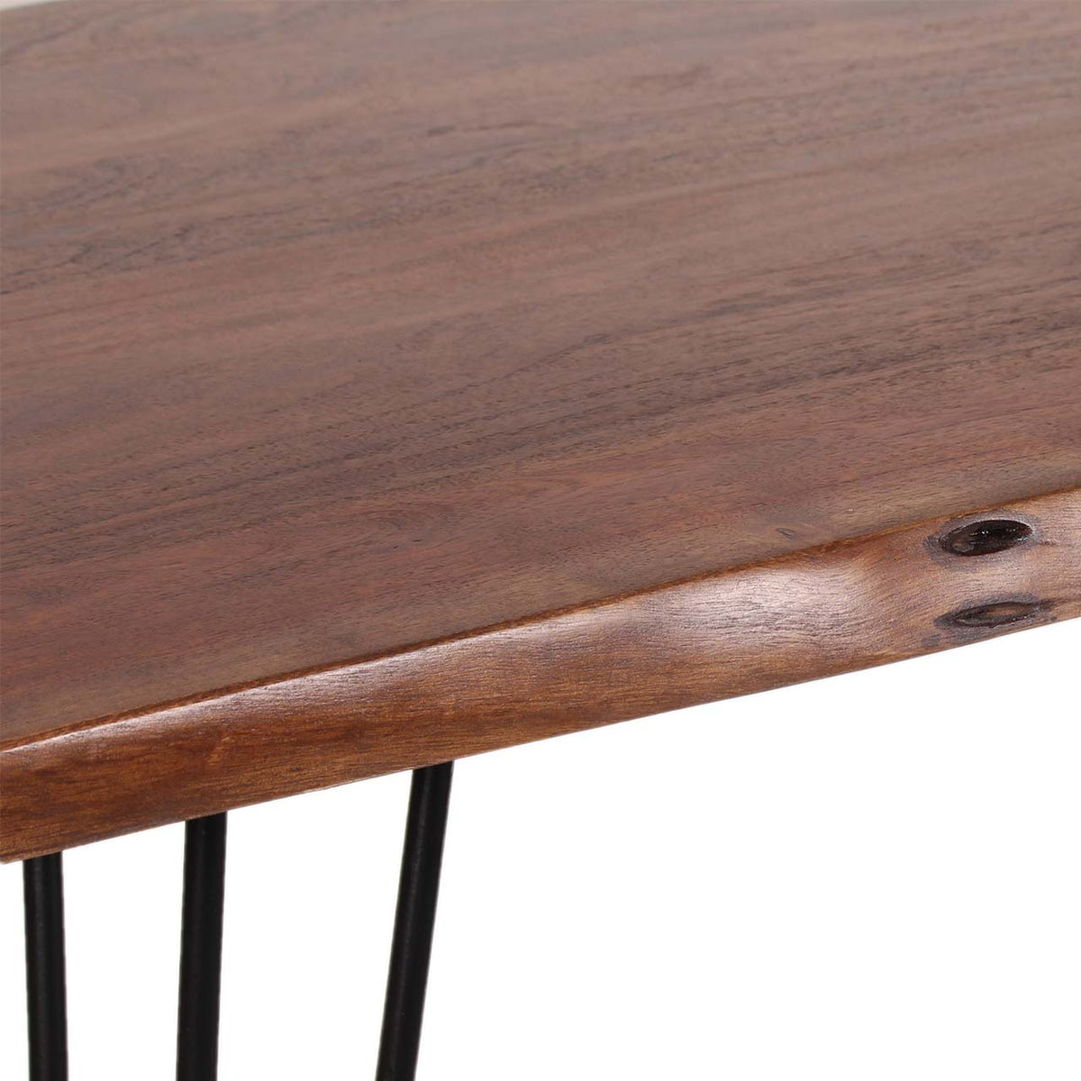 Forge Acacia Wood Counter Height Dining Table - Black Iron