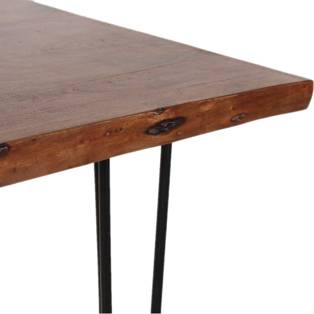 Forge Acacia Wood Counter Height Dining Table - Black Iron