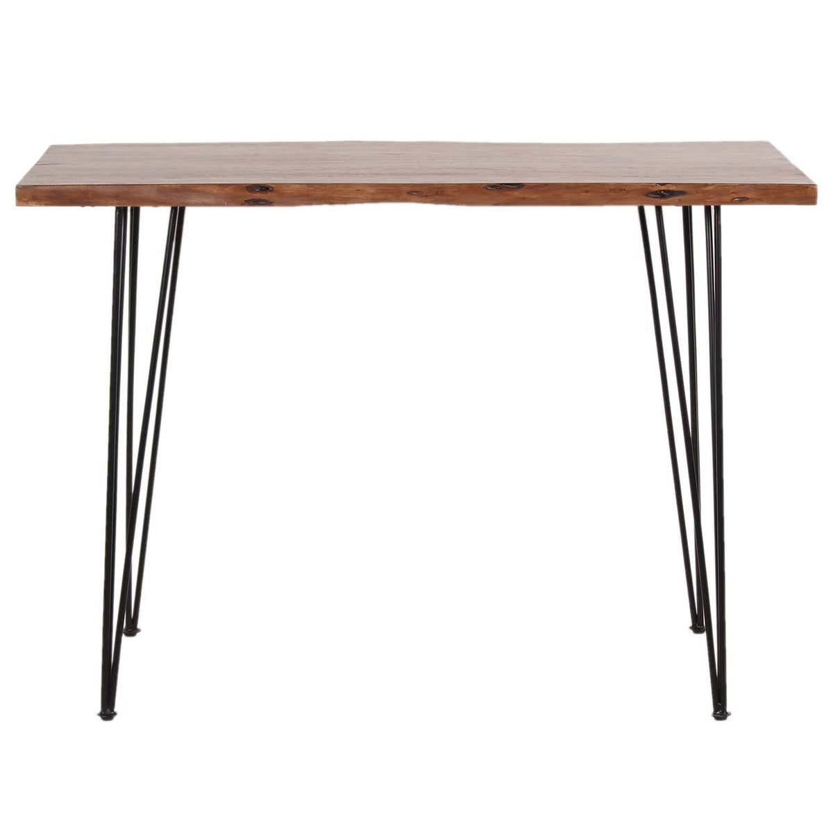 Forge Acacia Wood Counter Height Dining Table - Black Iron