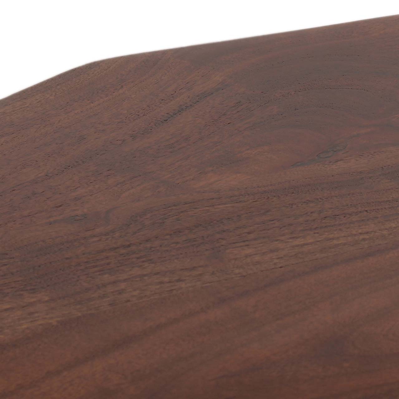 Forge Acacia Wood Dining Table Large - Black Iron / Washed Walnut