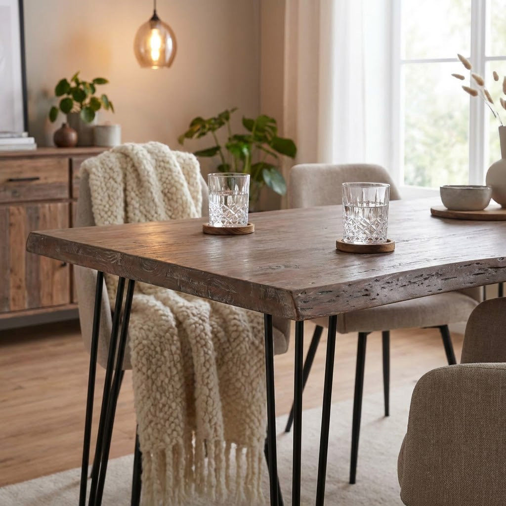Forge Acacia Wood Dining Table Small