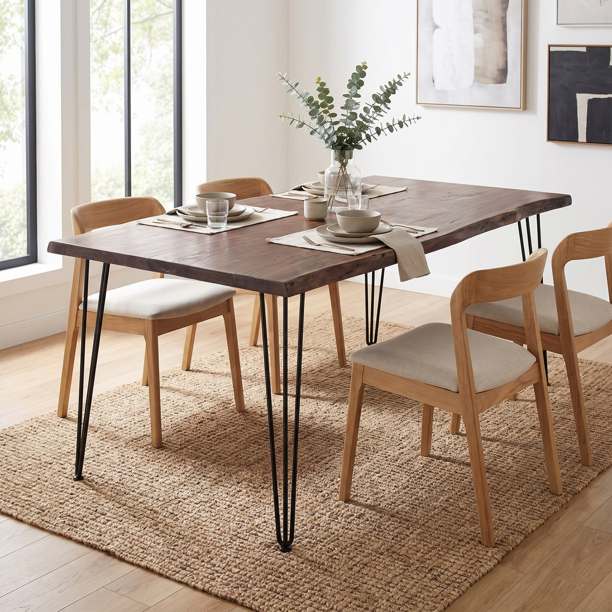 Forge Acacia Wood Dining Table Small