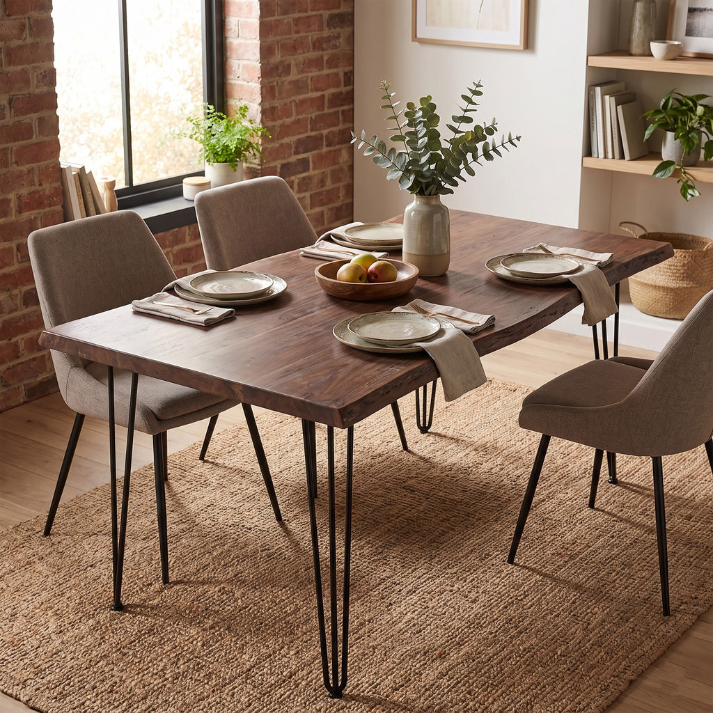 Forge Acacia Wood Dining Table Small