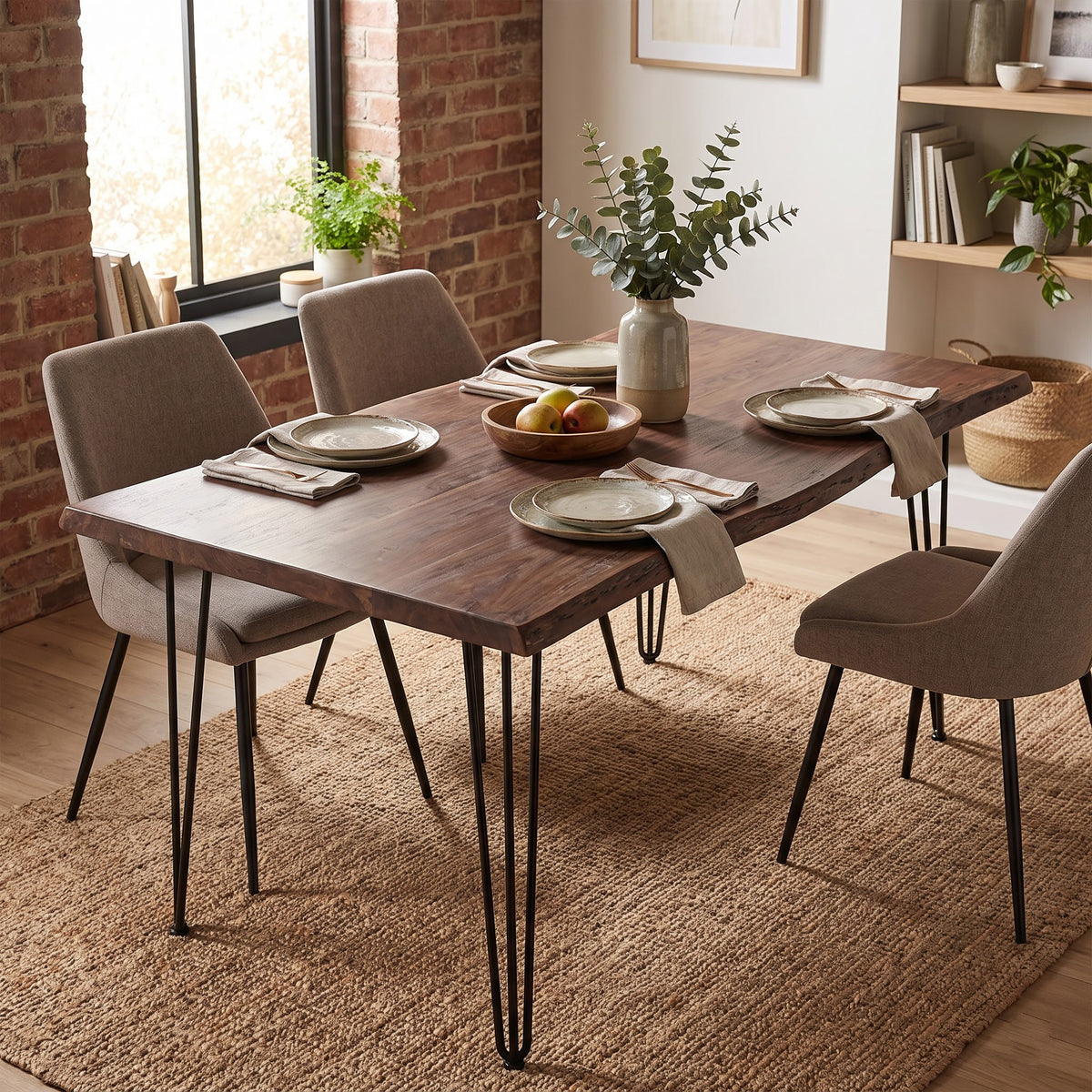 Forge Acacia Wood Dining Table Small