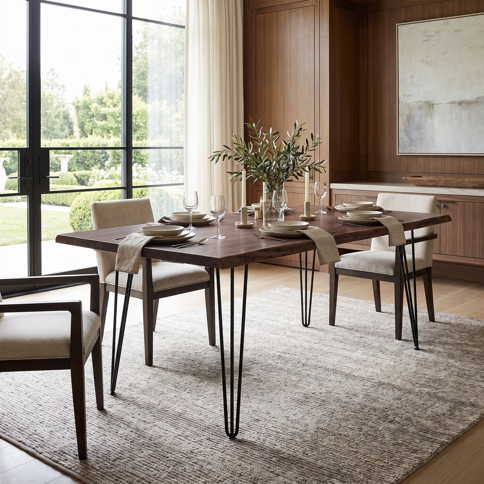 Forge Acacia Wood Dining Table Small
