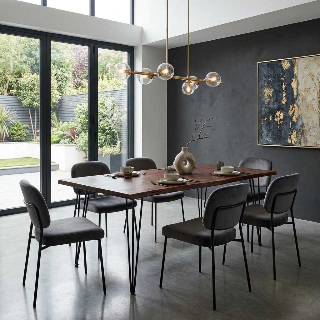 Forge Acacia Wood Dining Table Small