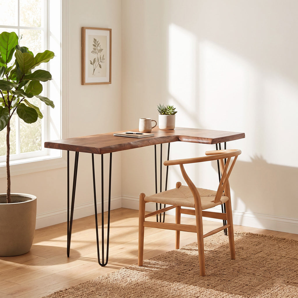 Forge Acacia Live Edge Desk