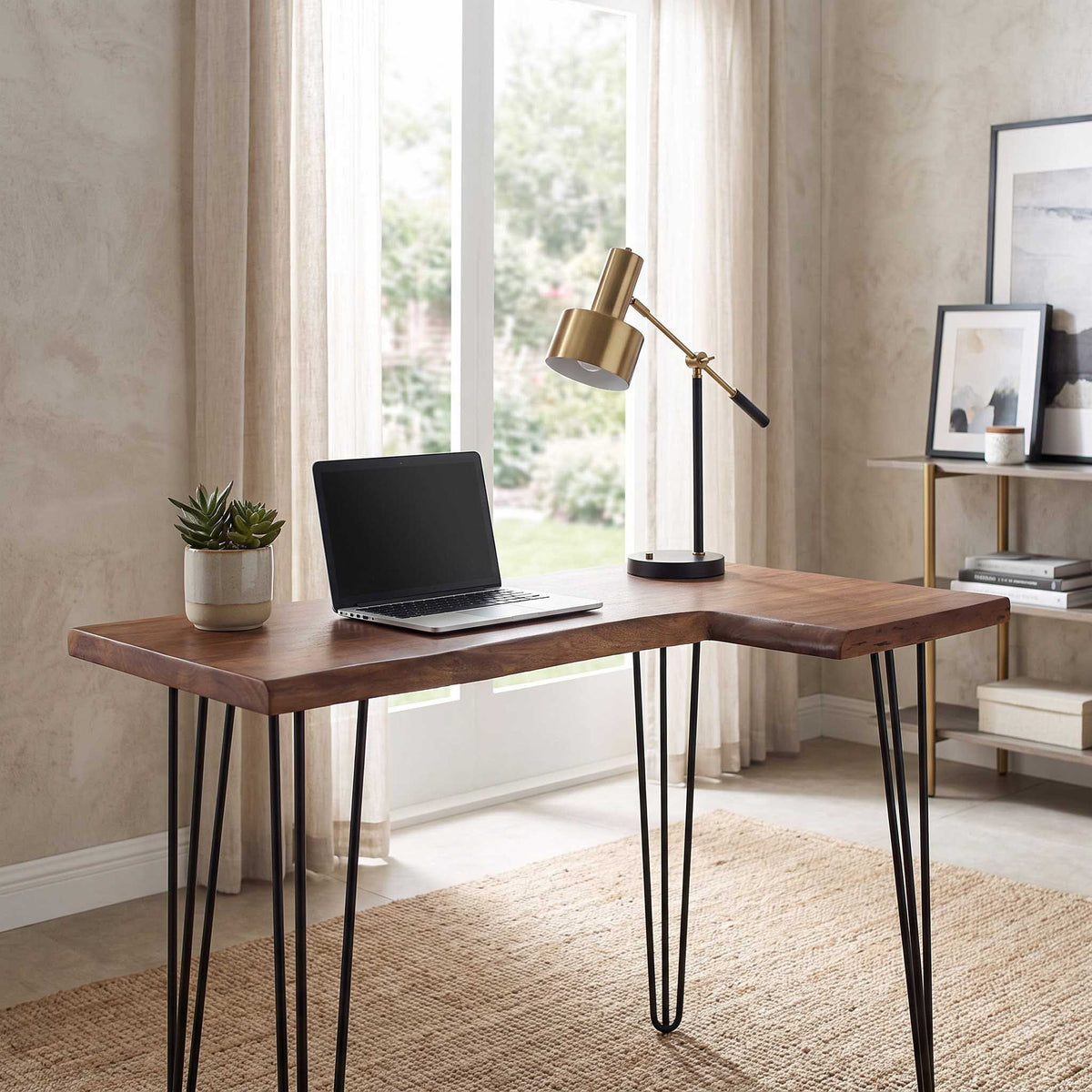Forge Acacia Live Edge Desk