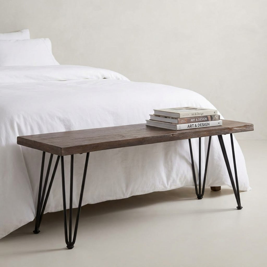 Forge Acacia Wood Bench Large