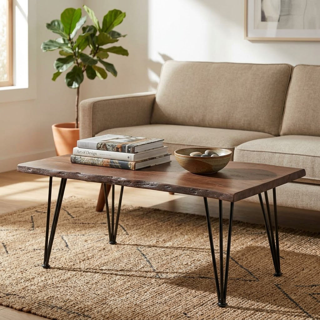 Forge Acacia Wood Coffee Table