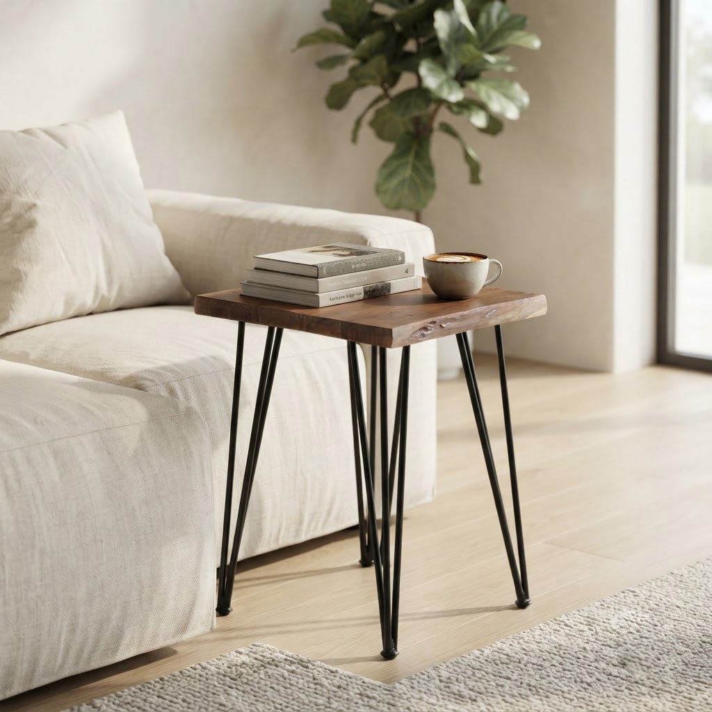 Forge Acacia Wood End Table