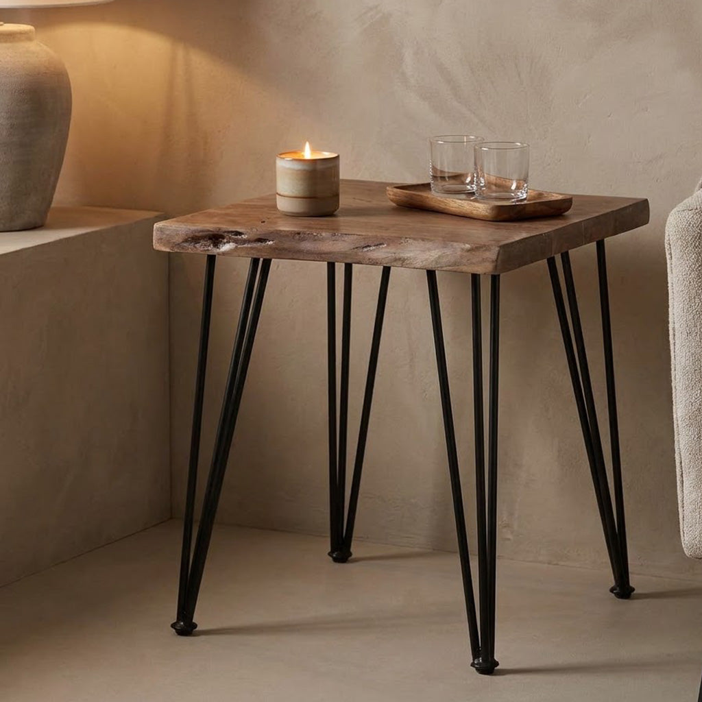 Forge Acacia Wood End Table
