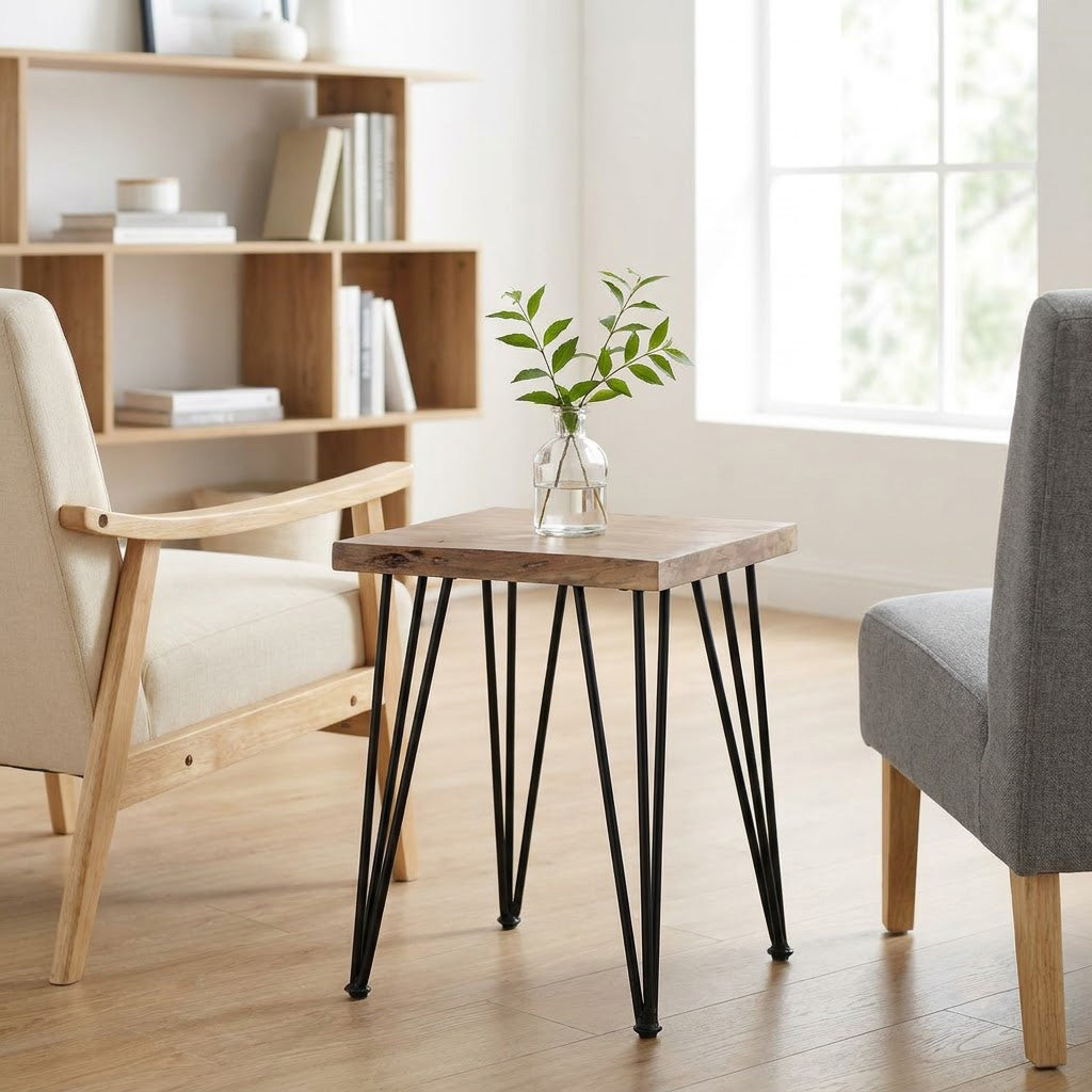Forge Acacia Wood End Table