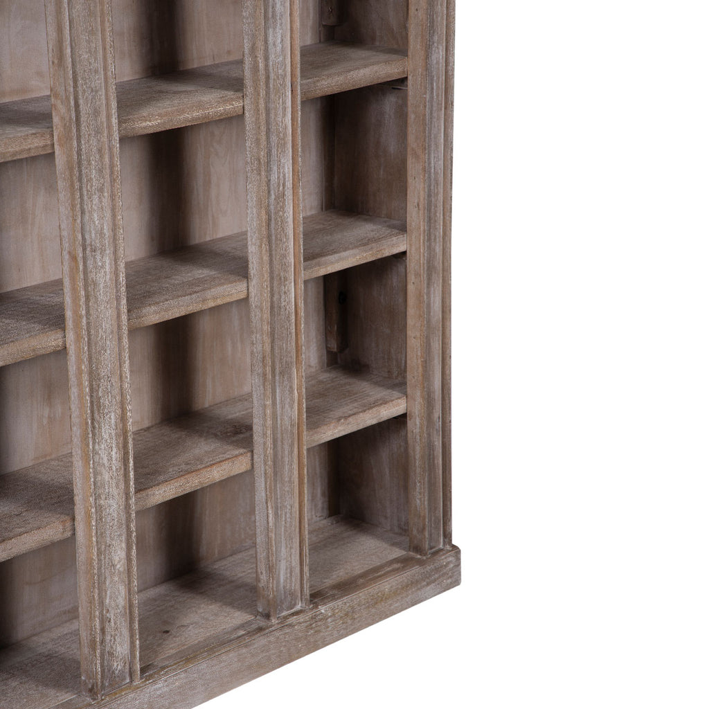 Franco Mango Wood Bookshelf - Grey White Washed