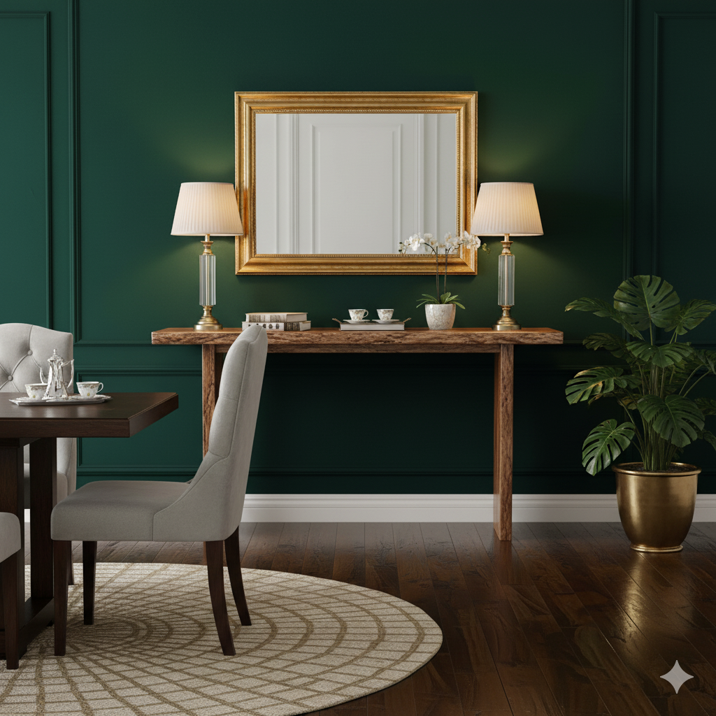 Nova Acacia Wood Live Edge Console Table