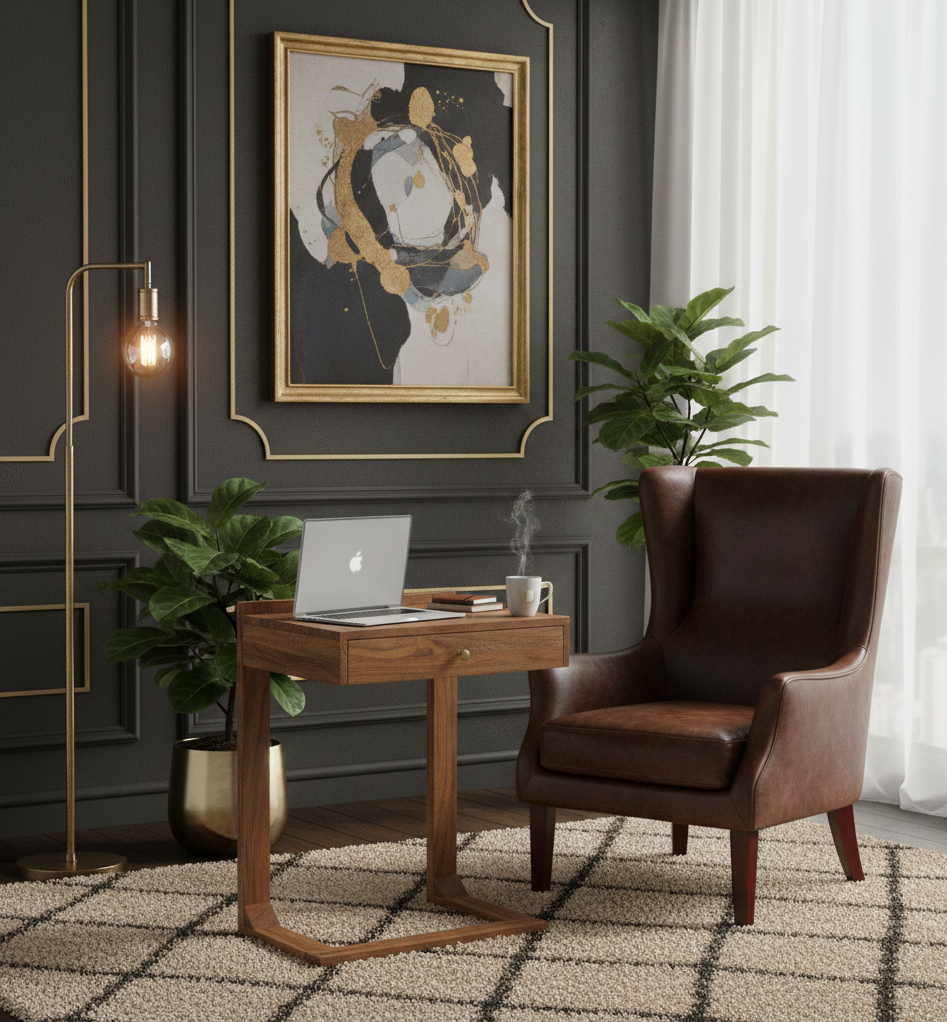 Bloem Acacia Wood 1 Drawer C Table