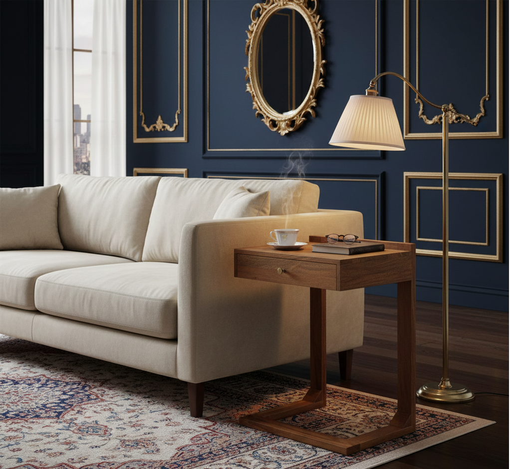 Bloem Acacia Wood 1 Drawer C Table