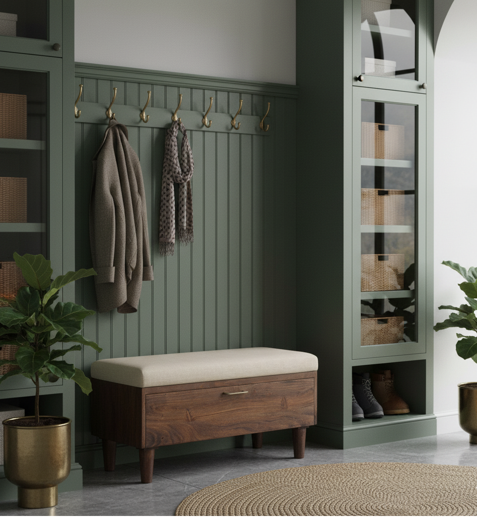 Herston Acacia Wood Storage Bench