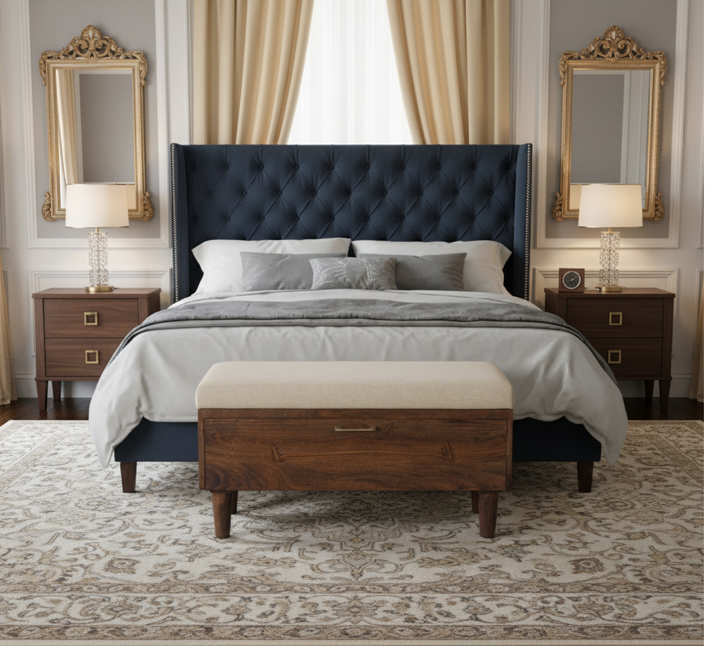 Herston Acacia Wood Storage Bench