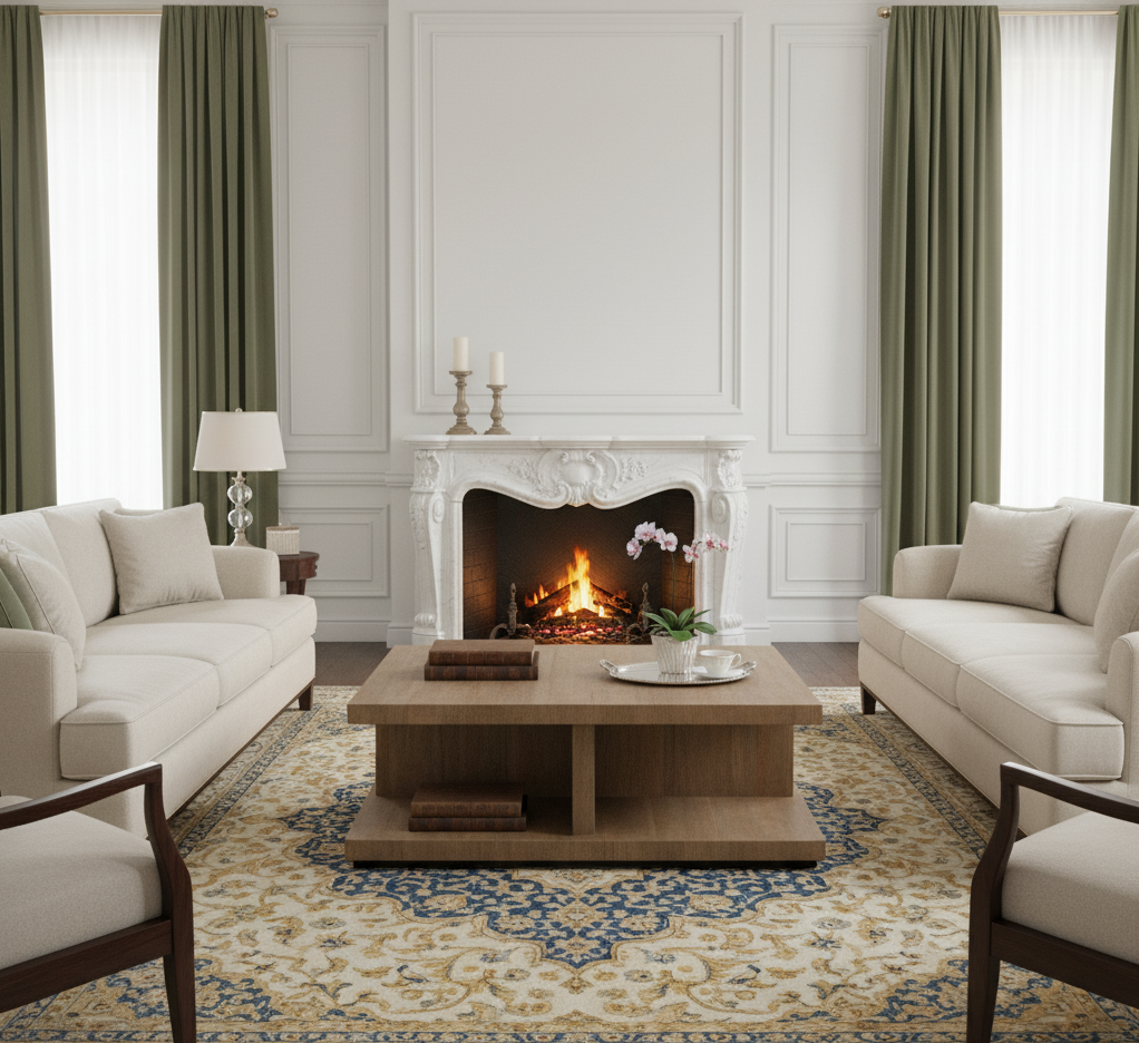 Fens Rectangular Mango Wood Coffee Table
