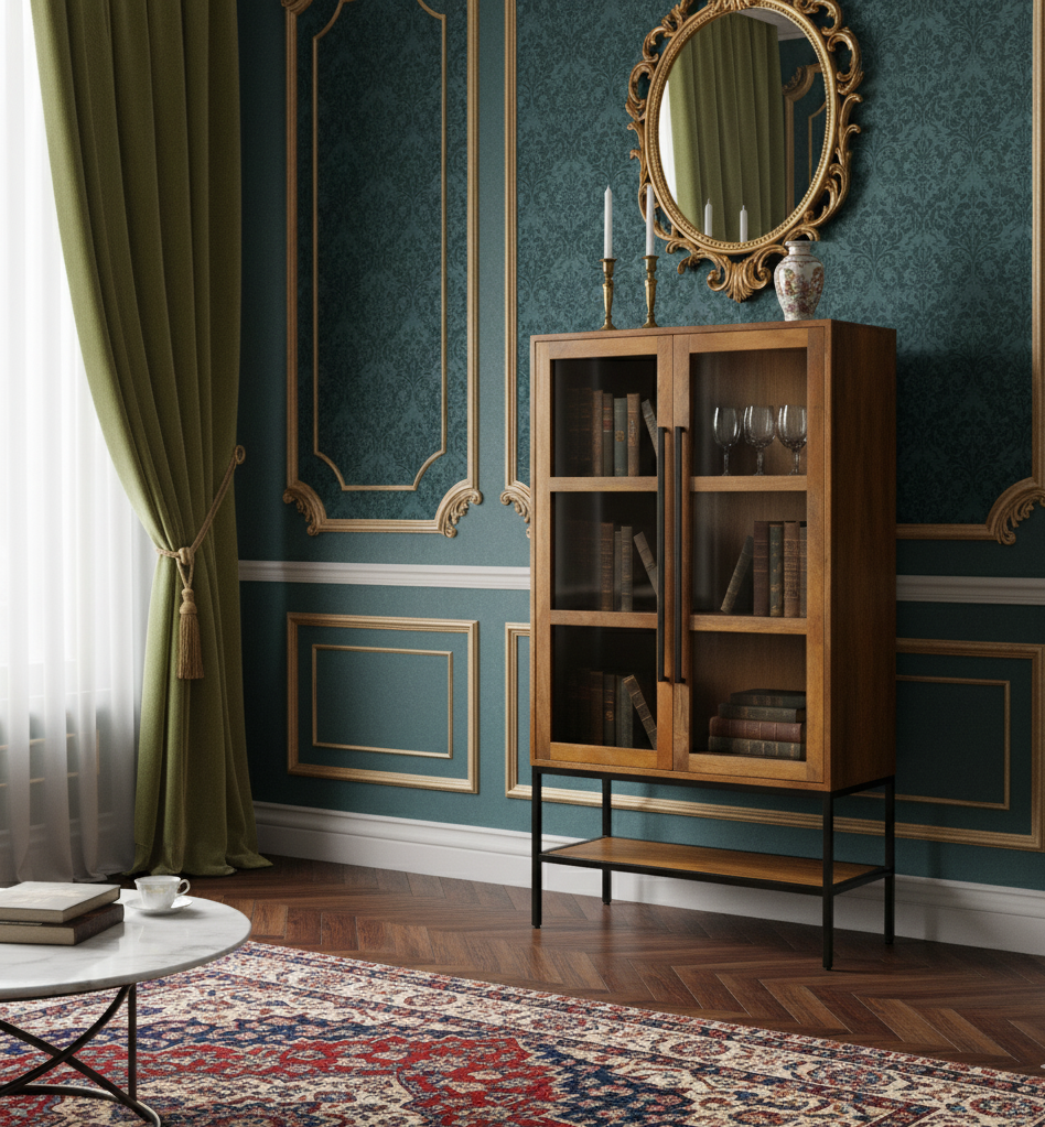 Chicago Cabinet with 2 Glass Doors
