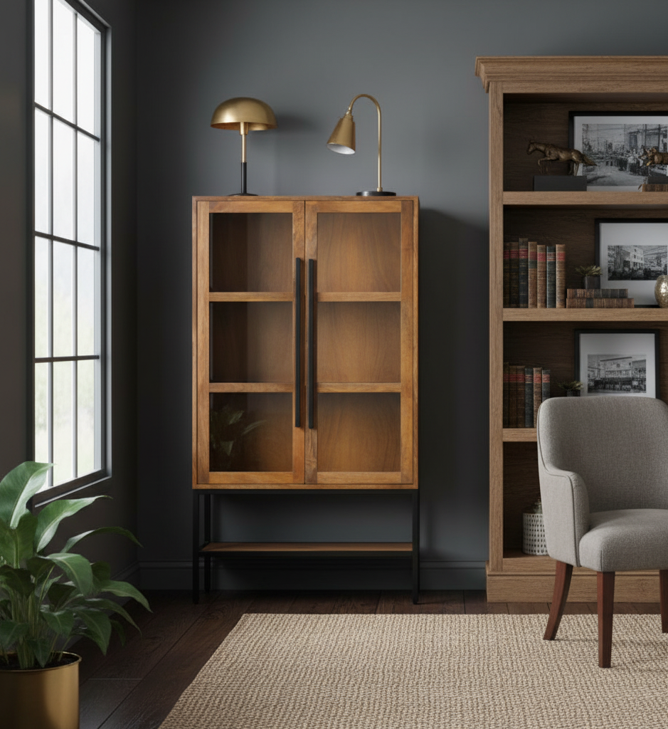 Chicago Cabinet with 2 Glass Doors
