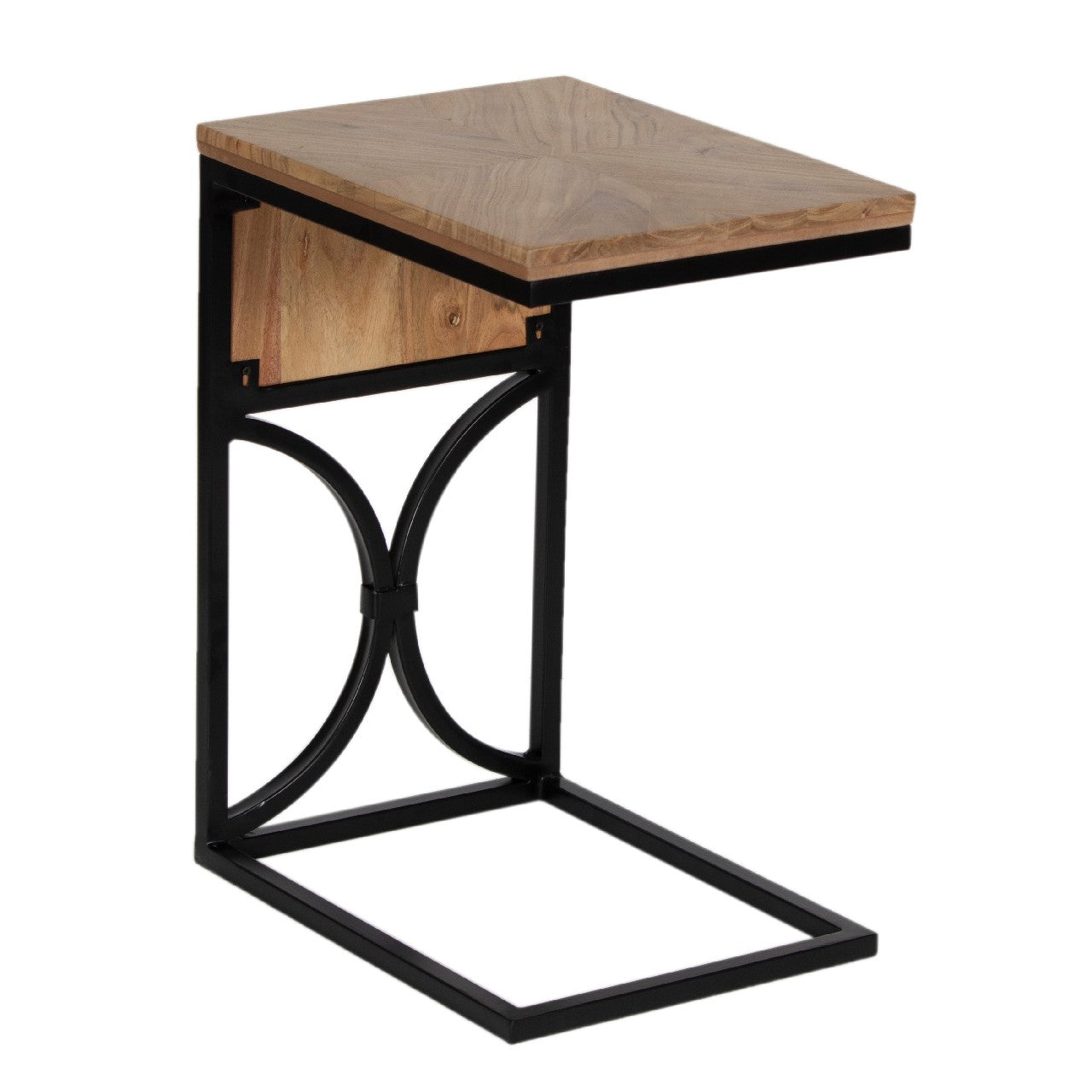 Glendon Acacia Wood Metal C Table