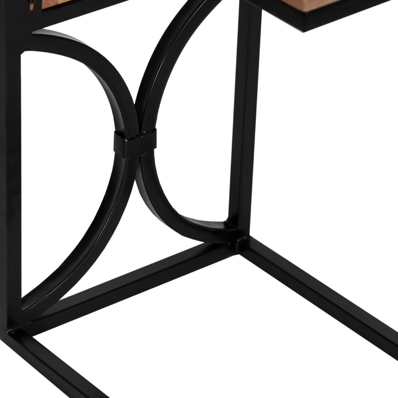 Glendon Acacia Wood Metal C Table