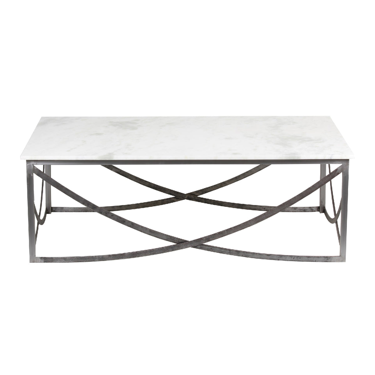 Grace Marble Top Iron Coffee Table