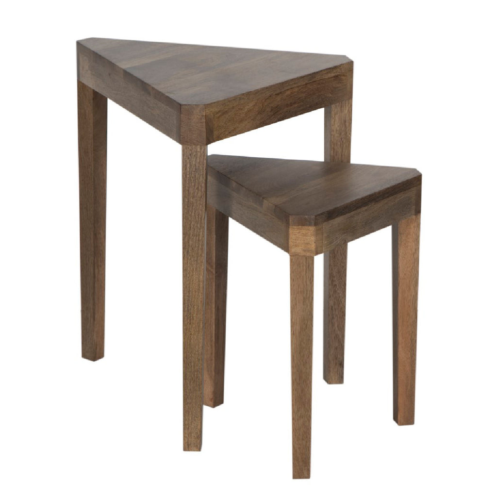 Hals Mango Wood Set of 2 Side Table