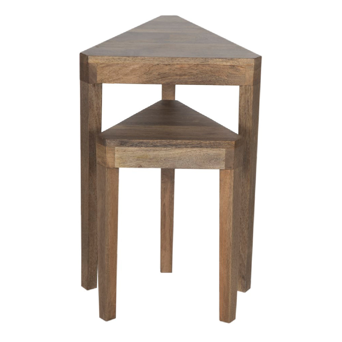 Hals Mango Wood Set of 2 Side Table