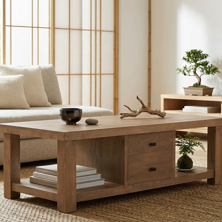 Hamil Mango Wood Coffee 1 Drawer