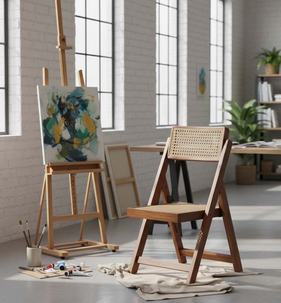 Havana Rattan Folding Chair