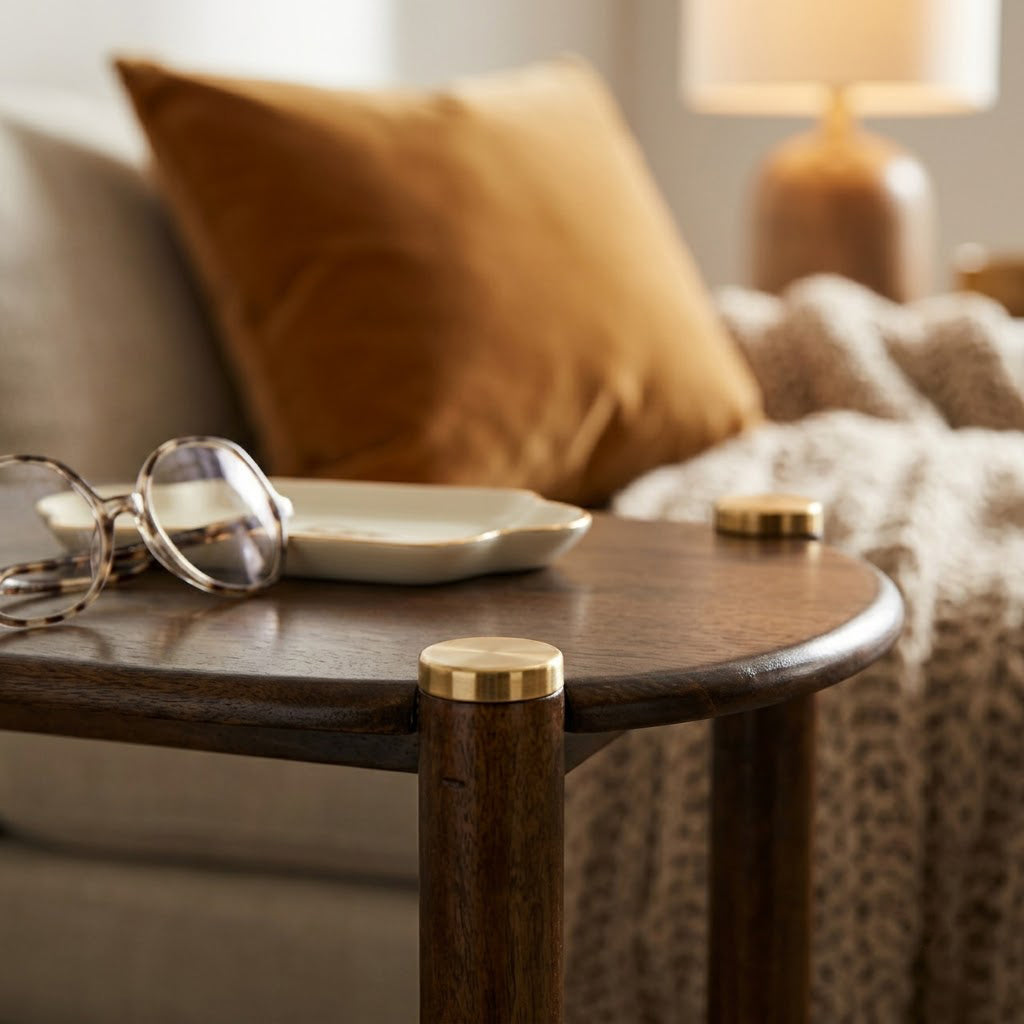 Helsinki Mango Wood Side Table