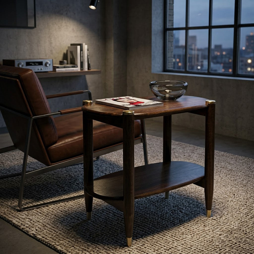 Helsinki Mango Wood Side Table