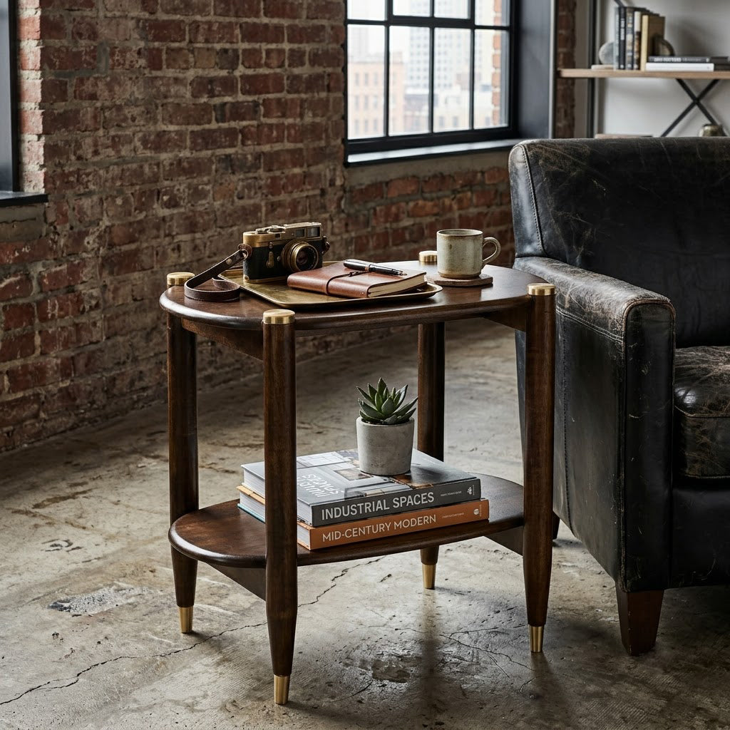 Helsinki Mango Wood Side Table