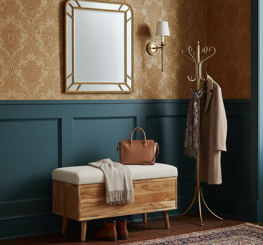 Herston Acacia Wood Storage Bench