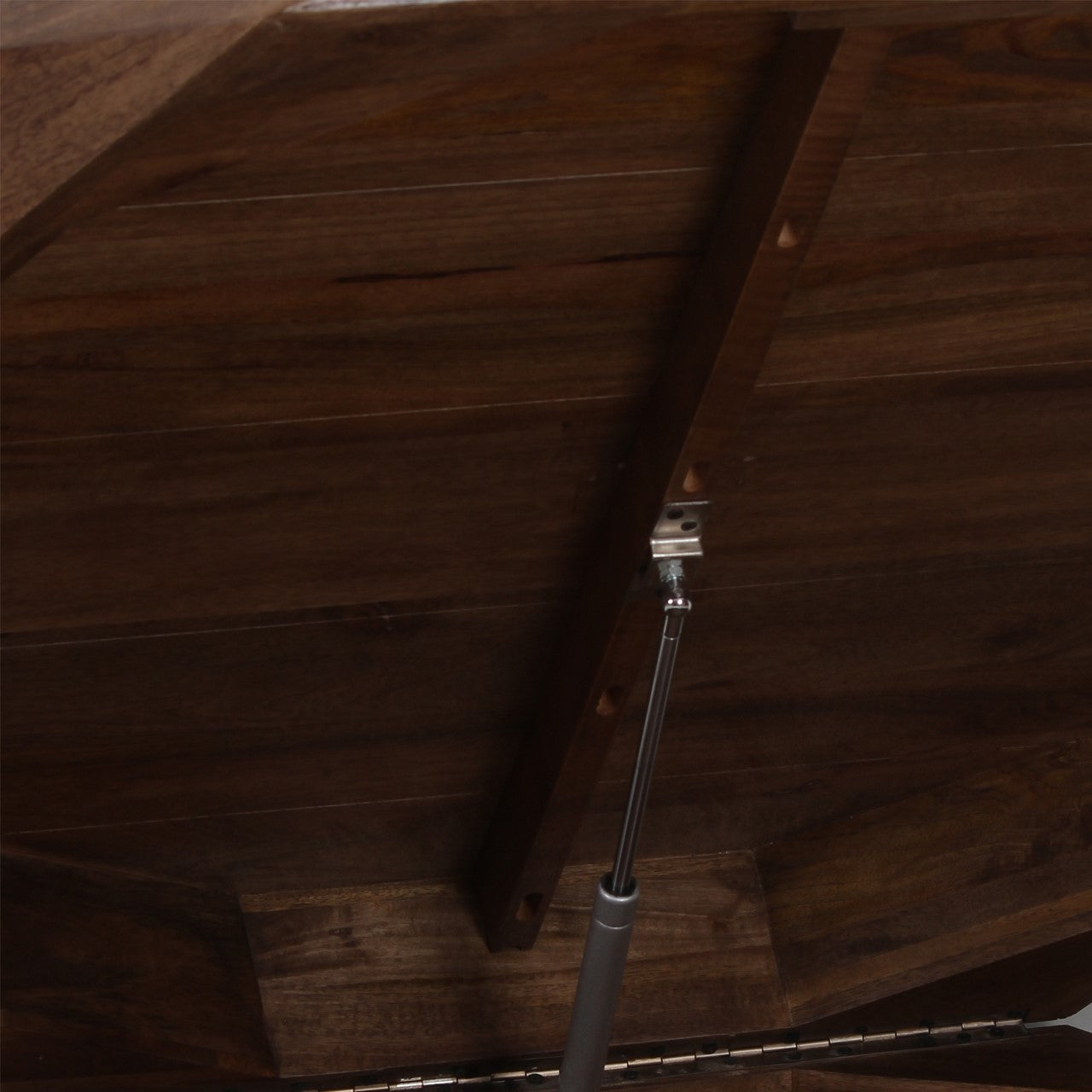 Hexagonal Mango Wood Coffee Table with Storage