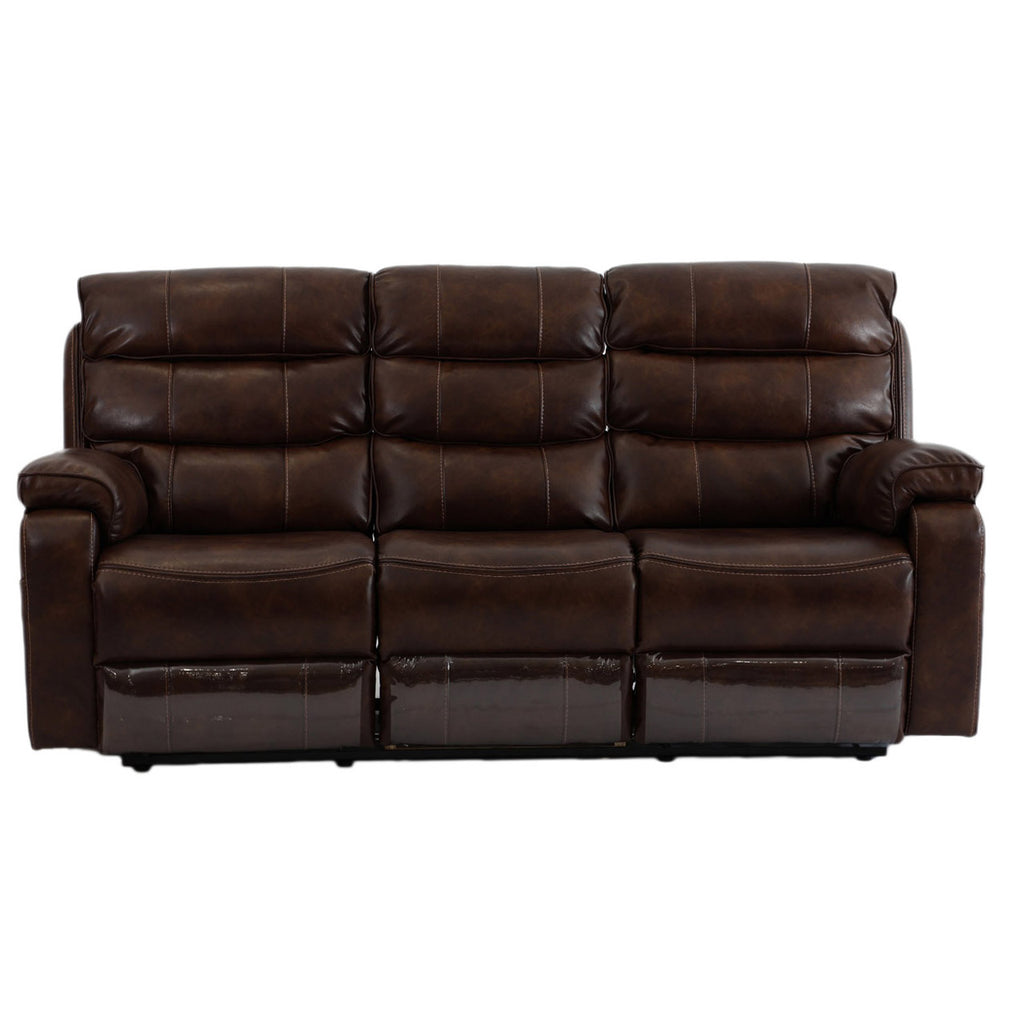 Hudson Fabric Comfort Recliner - Apollo Nappa Brown