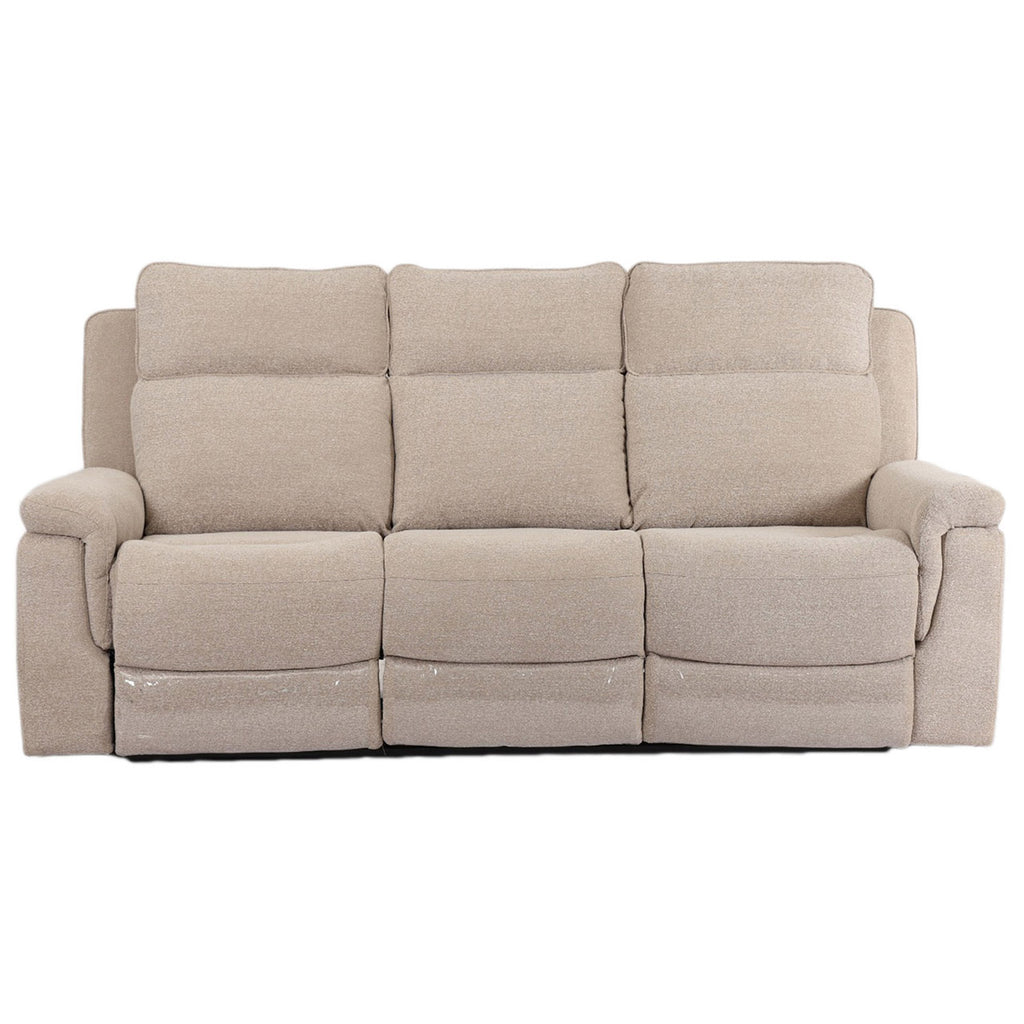 Hudson Fabric Comfort Recliner Sofa - Beige