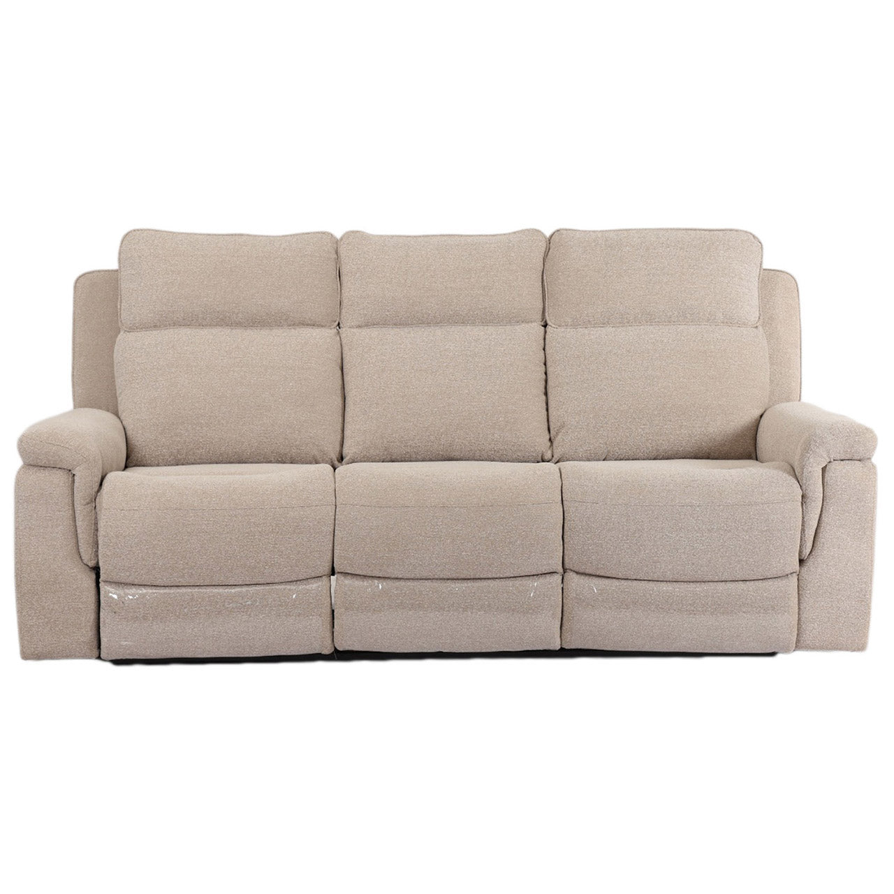 Hudson Fabric Comfort Recliner Sofa - Beige