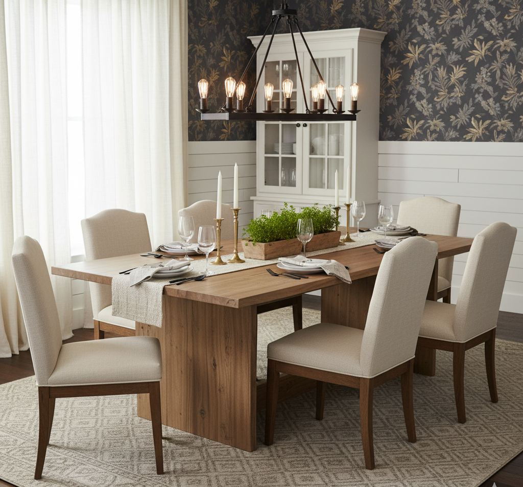 Jessica Acacia Natural Wood Dining Table