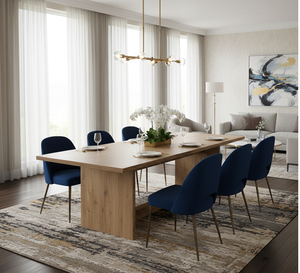 Jessica Acacia Natural Wood Dining Table