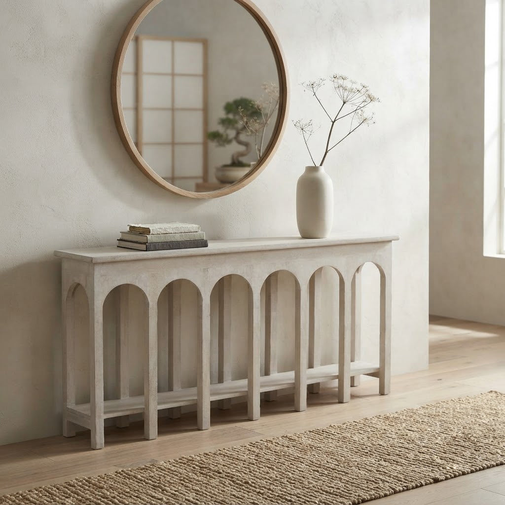 Jharokha Mango Wood Console Table