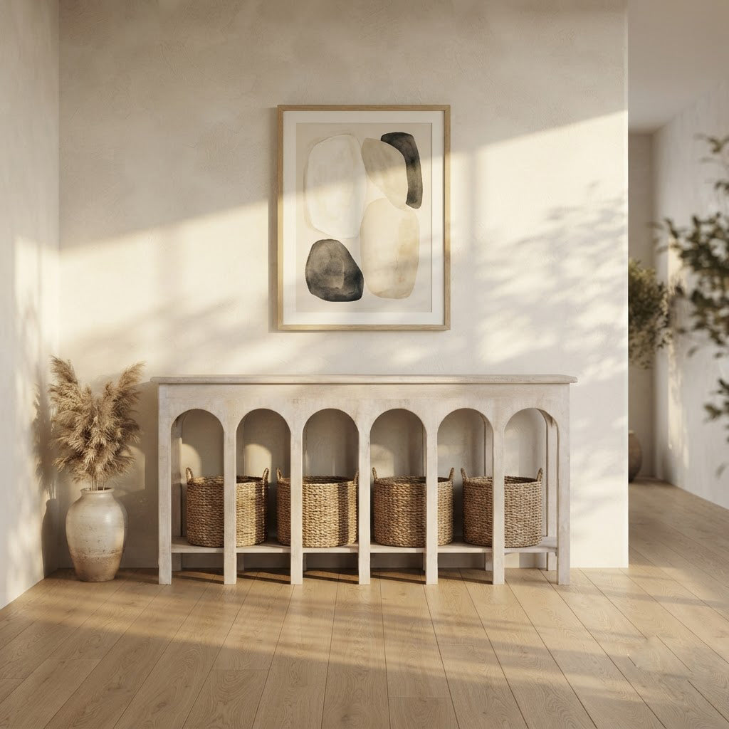 Jharokha Mango Wood Console Table