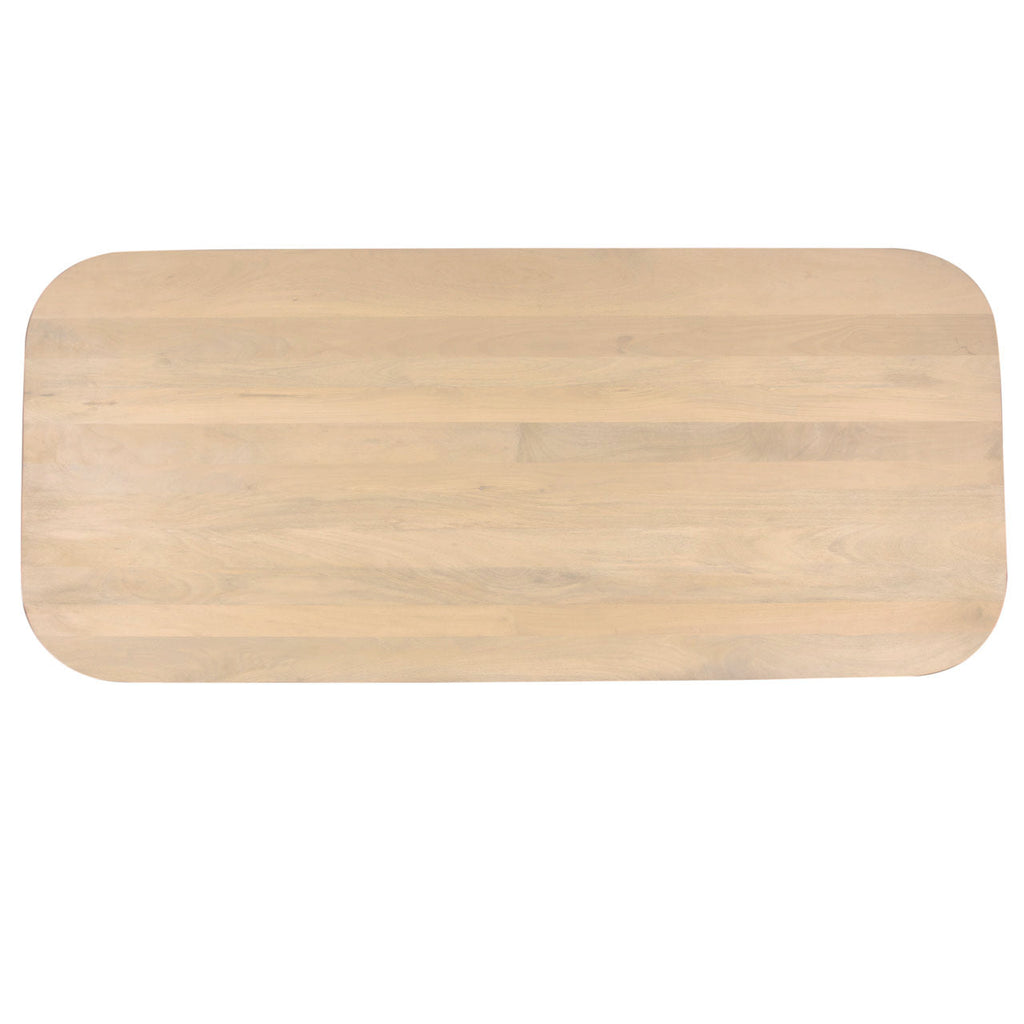 Kaden Mango Wood Rectangular Dining Table