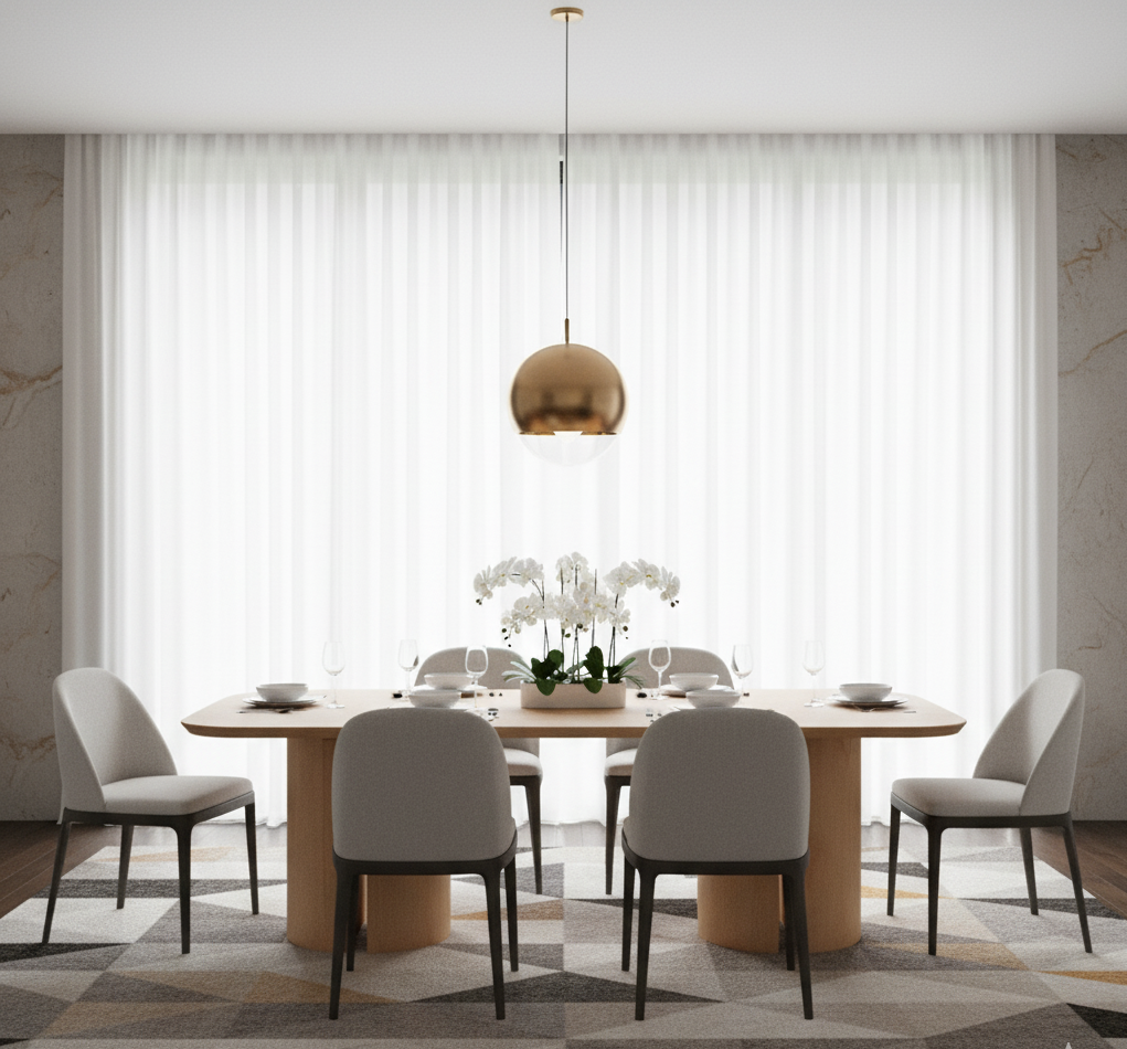 Kaden Mango Wood Rectangular Dining Table