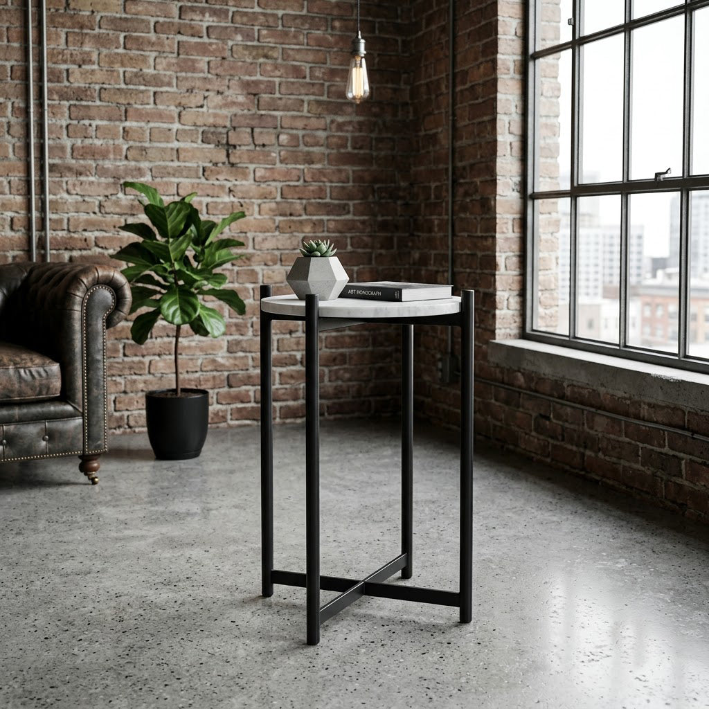 Kaia Marble Top Side Table