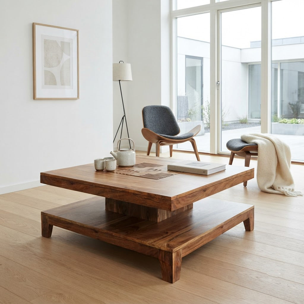 Kavish Acacia Wood Coffee Table