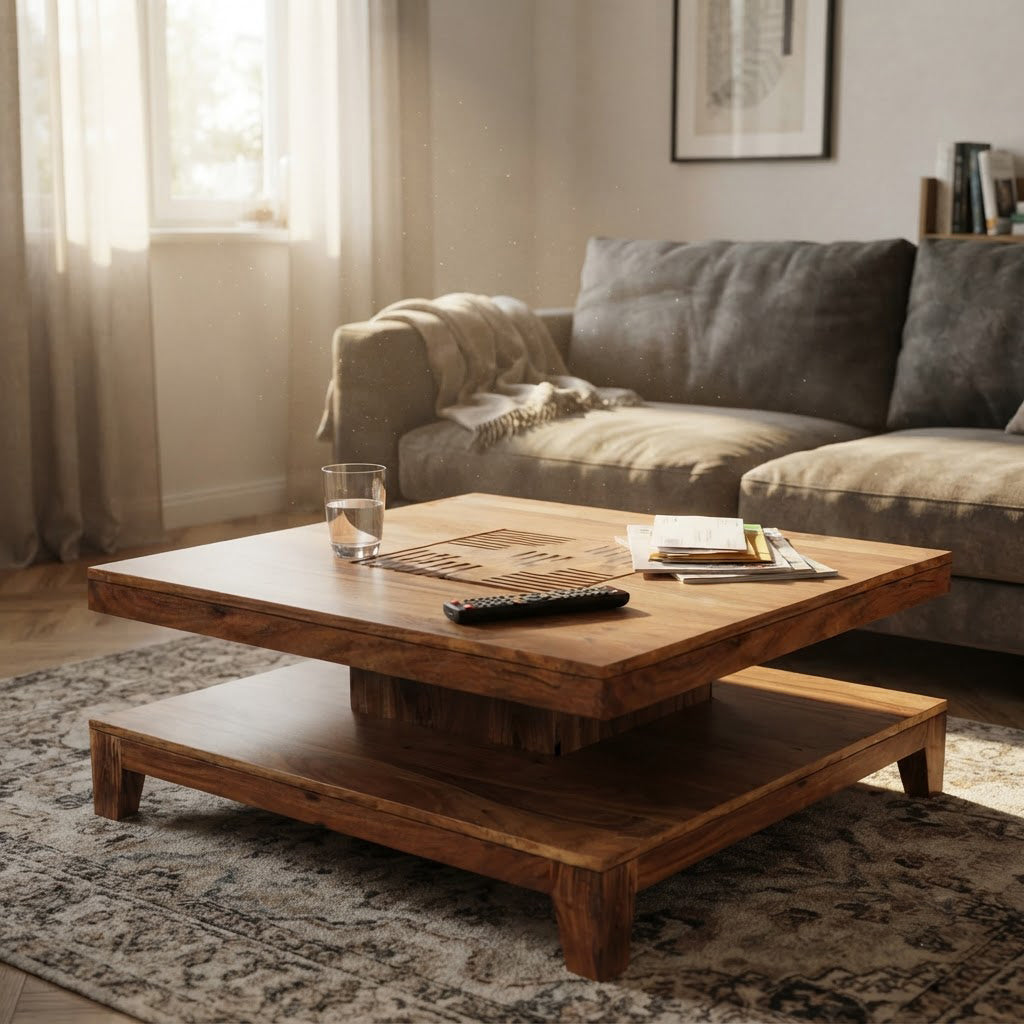 Kavish Acacia Wood Coffee Table